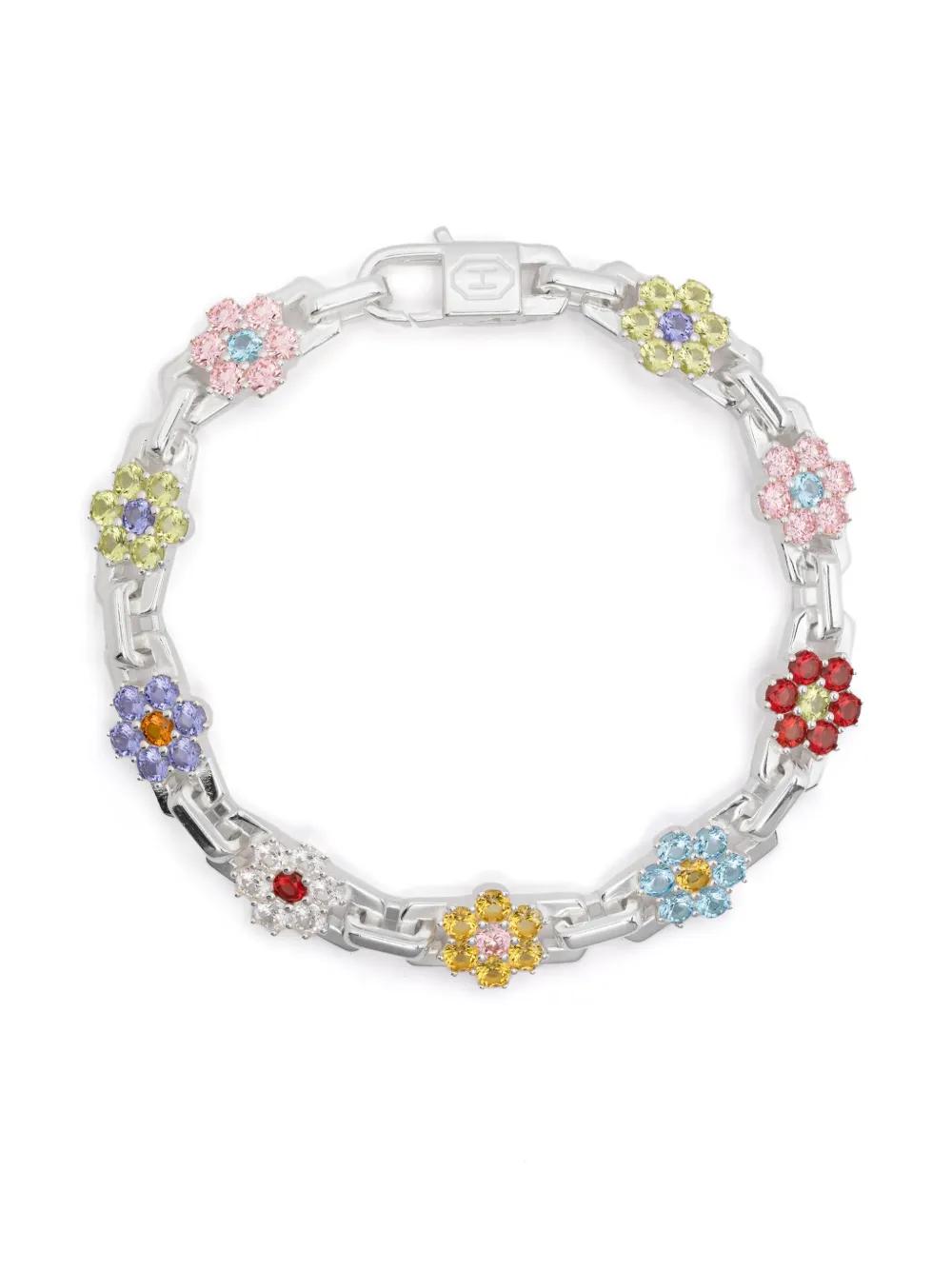 HATTON LABS デイジー　パール　ブレスレット　シルバー925 HATTON LABS Daisy Silver Cubic Zirconia Bracelet for Men