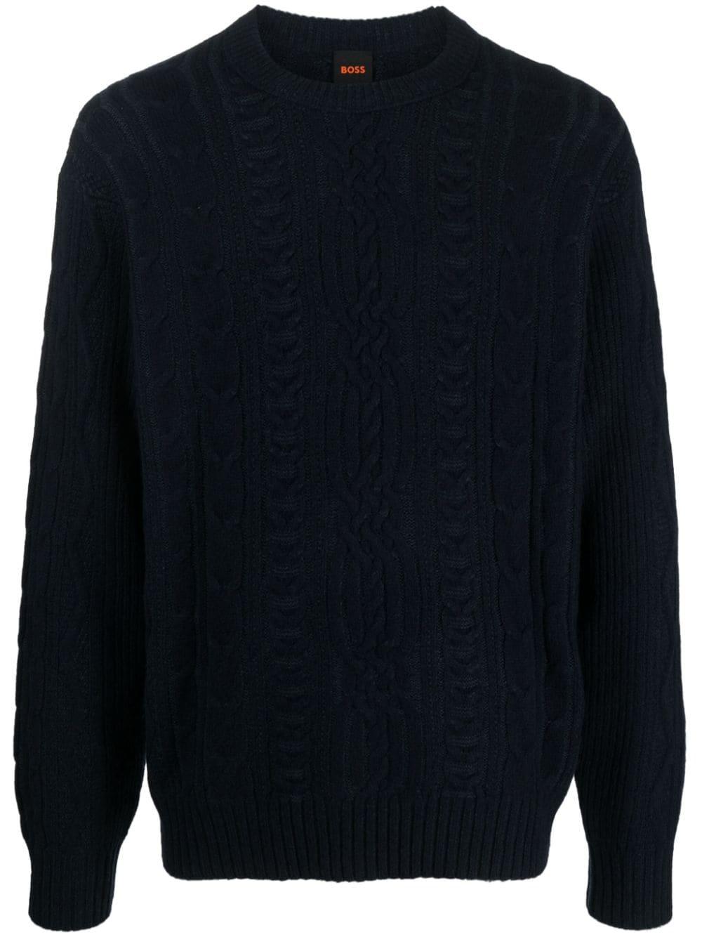 Hugo boss hotsell cable knit jumper