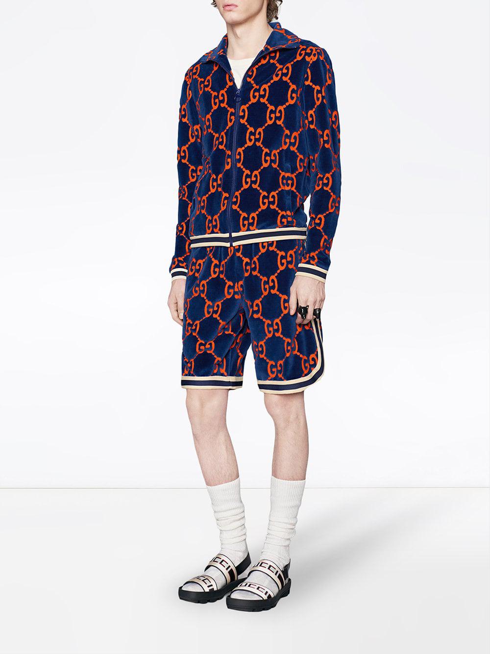 Gucci GG Chenille Shorts in Blue for Men Lyst Canada