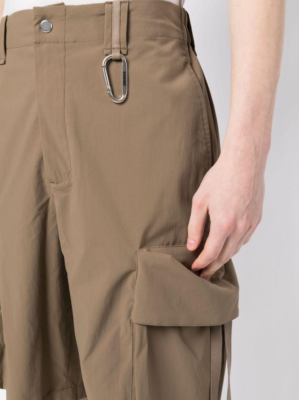Spoonyard メンズ ブラウン Primeflex カーゴショーツ ハーフパンツ