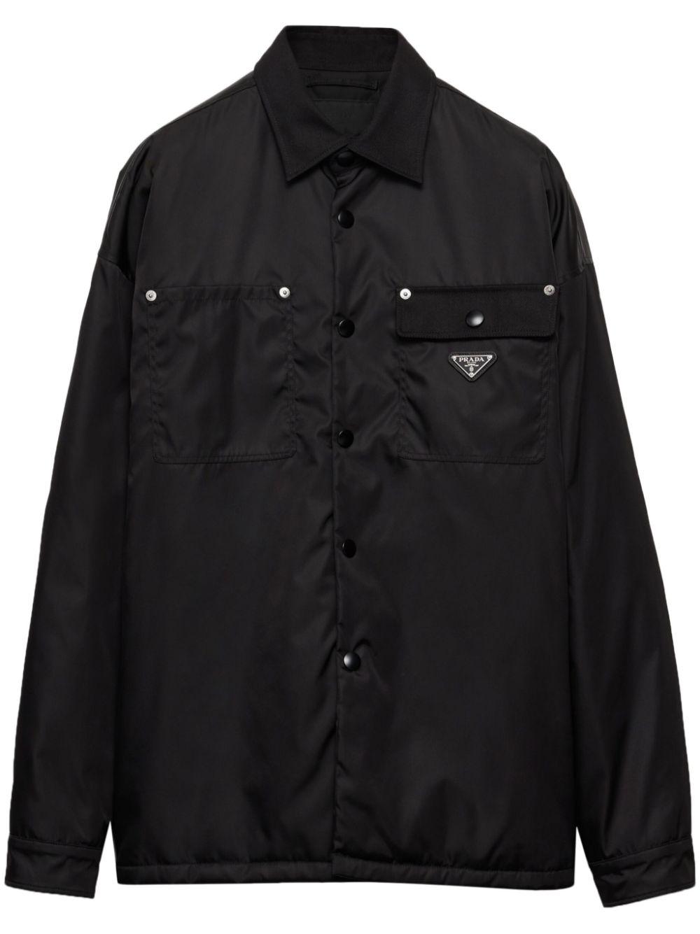 Prada メンズ ブラック Re-nylon シャツ シャツ