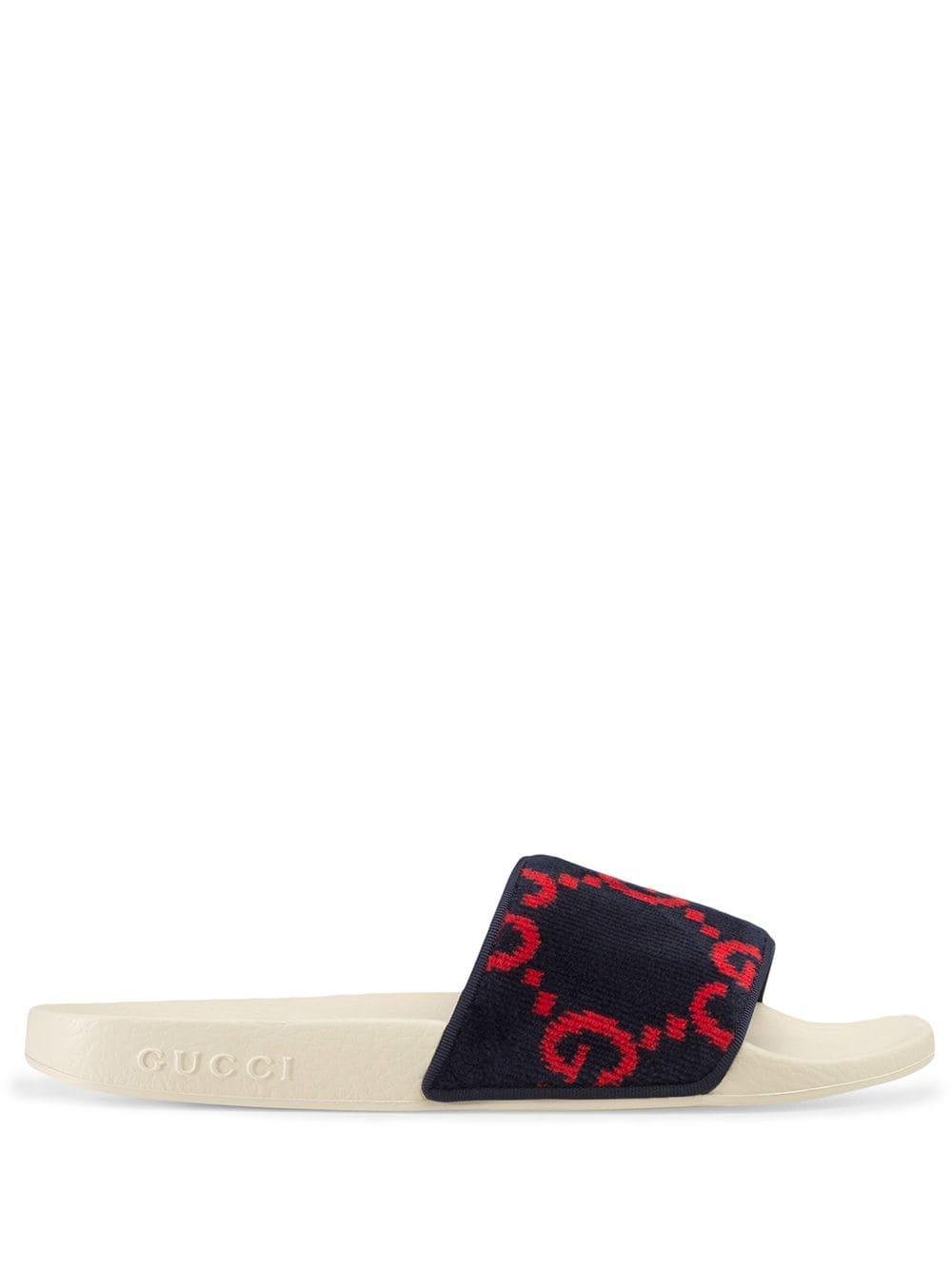 men's gg terry cloth slide sandal