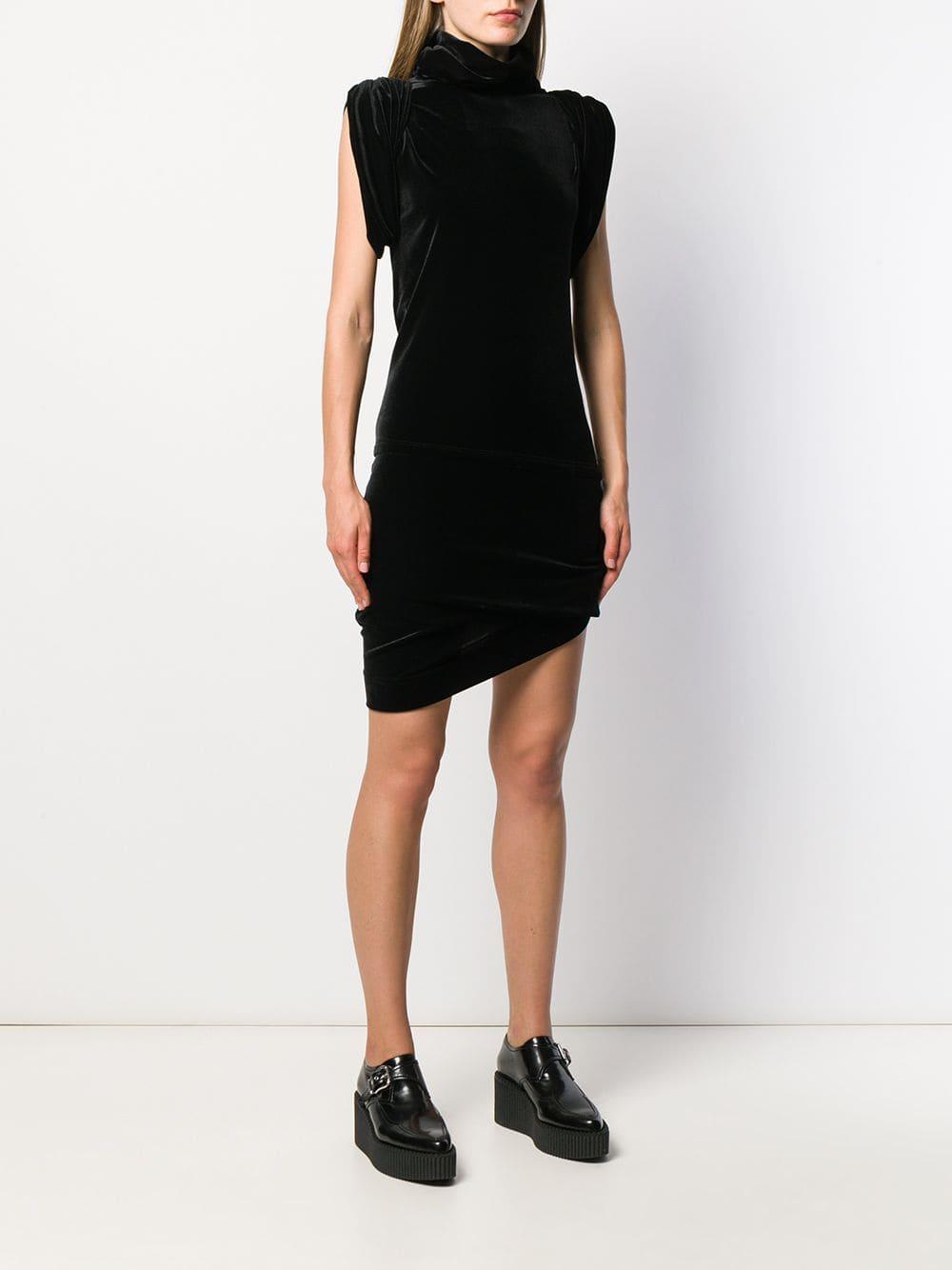 Vivienne Westwood Anglomania Punkature Velvet Dress in Black - Lyst