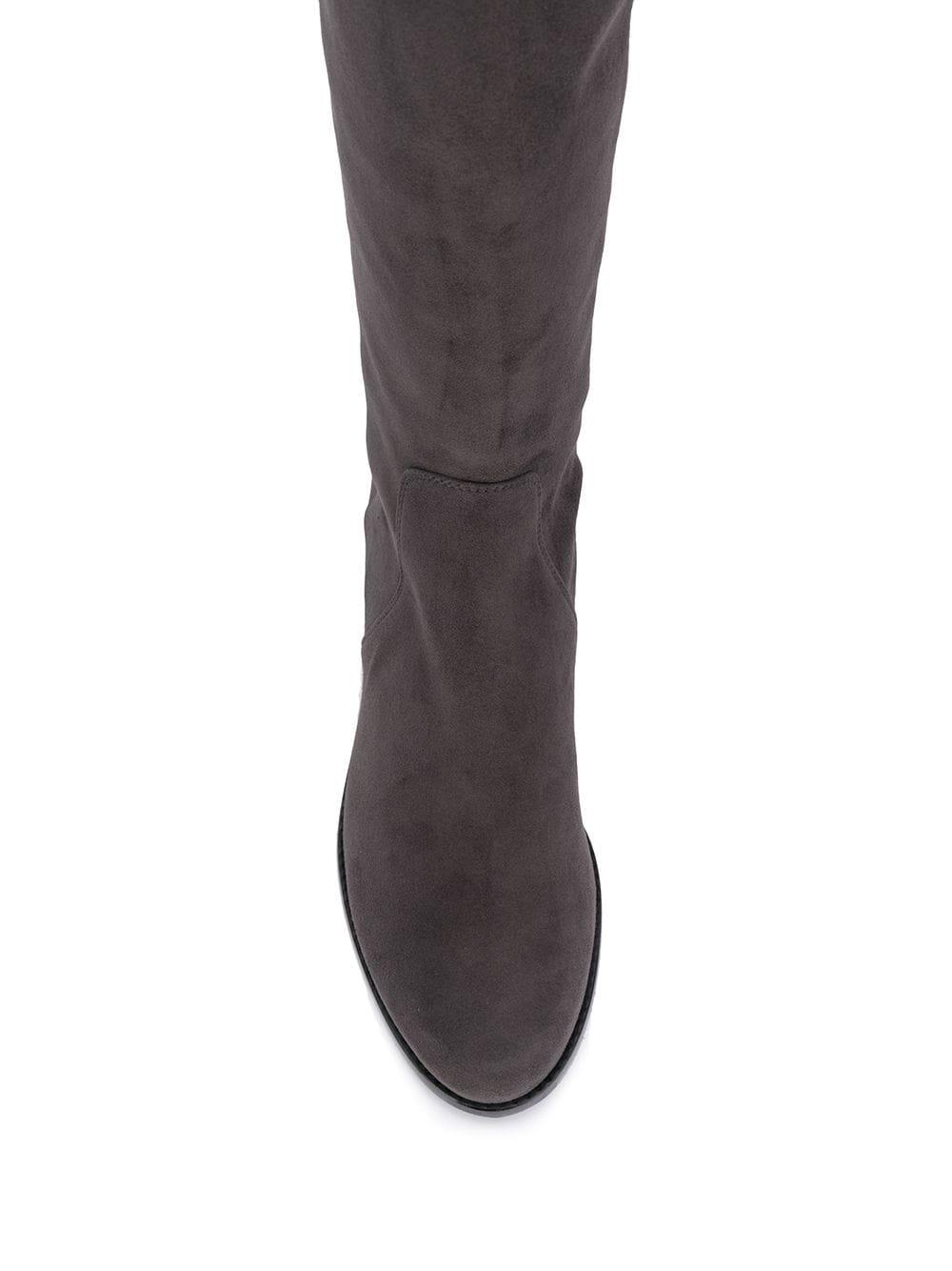 stuart weitzman light grey boots