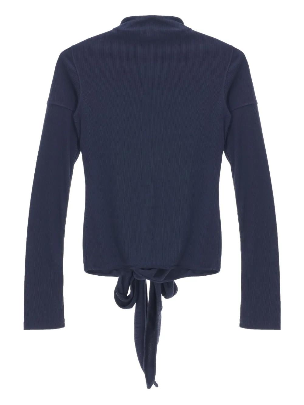 Low Classic Button Wrap T-Shirt in Blue | Lyst