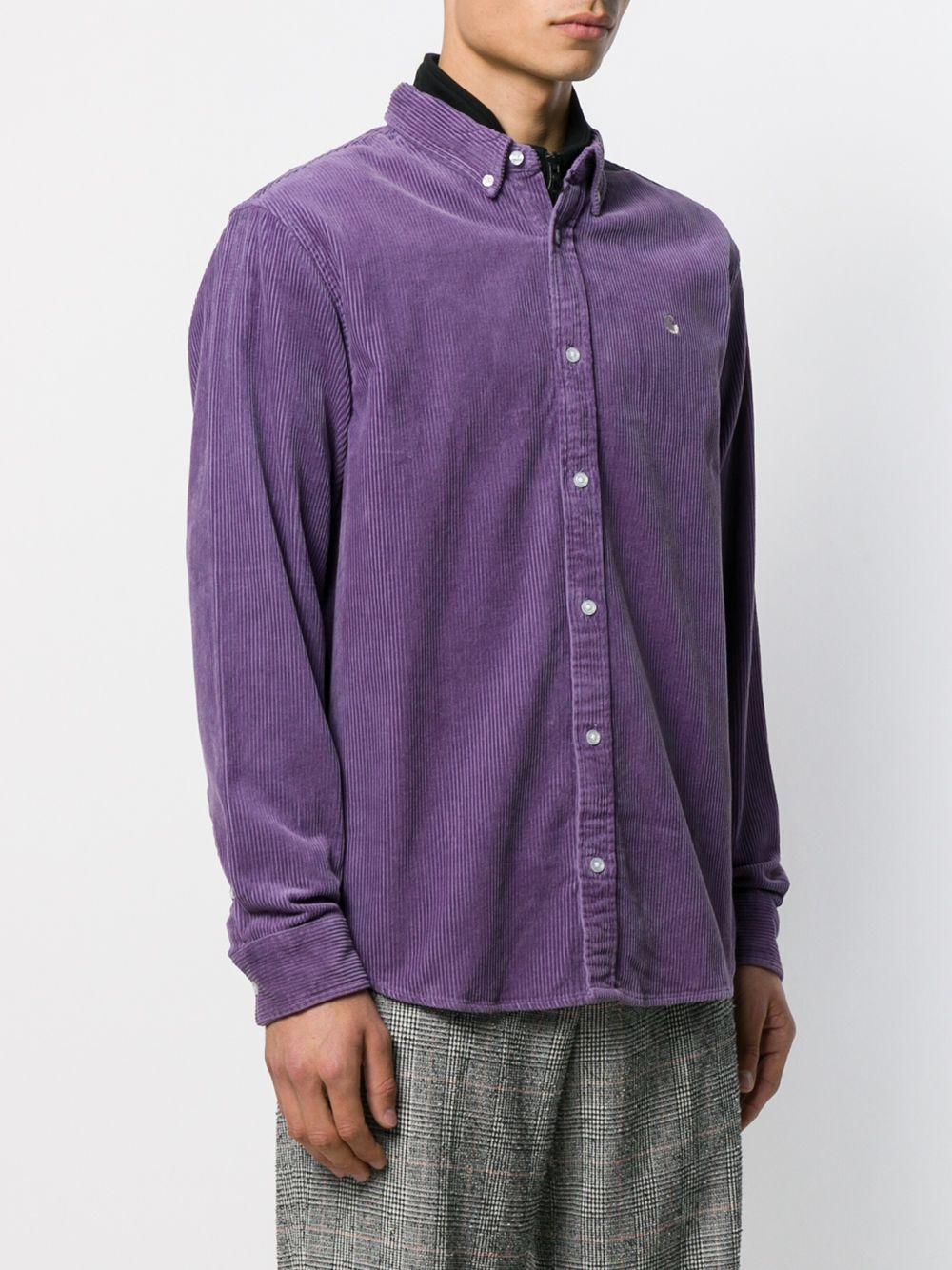 Carhartt WIP Madison Cord Shirt in Purple for Men | Lyst