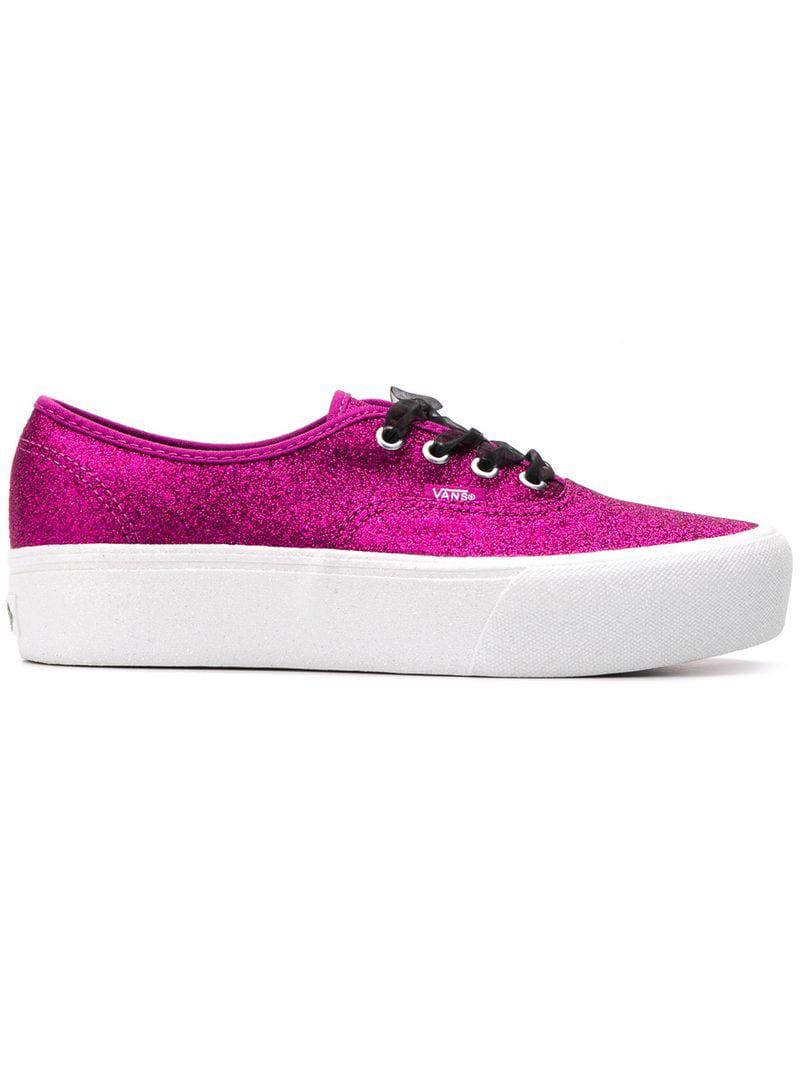 vans sparkle pink