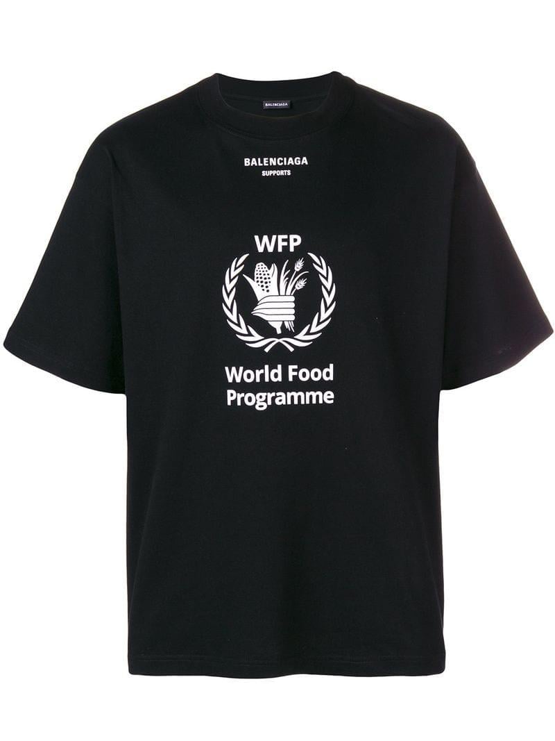 Emotion krig stilhed Balenciaga World Food Programme T-shirt in Black for Men | Lyst
