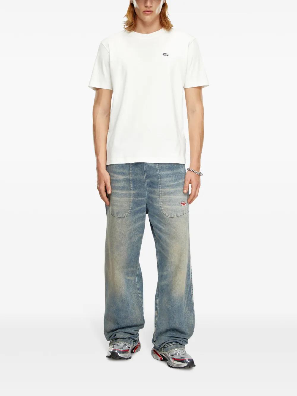 【DIESEL】T-ADJUST-DOVAL-PJ WHITE DIESEL Cotton T-Adjust-Doval-Pj T-Shirt in White for Men | Lyst