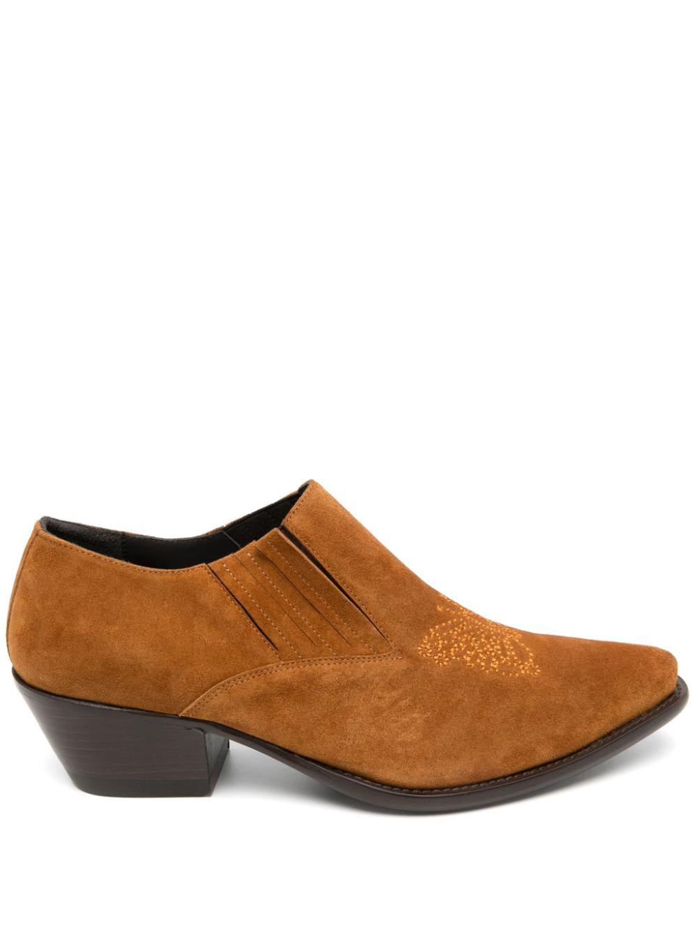Dries Van Noten メンズ ブラック シアリング スリッポン Dries Van Noten メンズ ブラック シアリング スリッポン