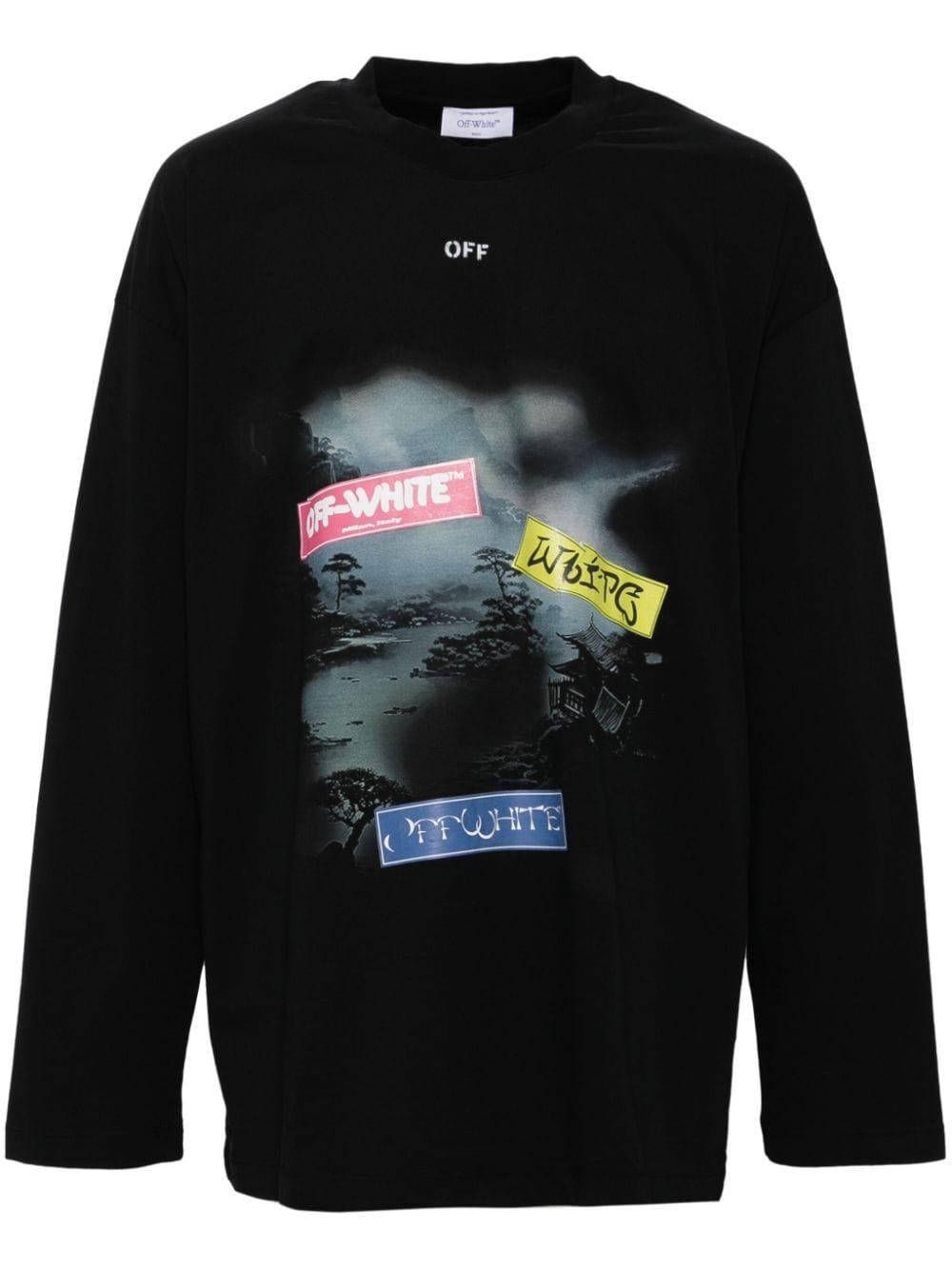 Black off white long sleeve online
