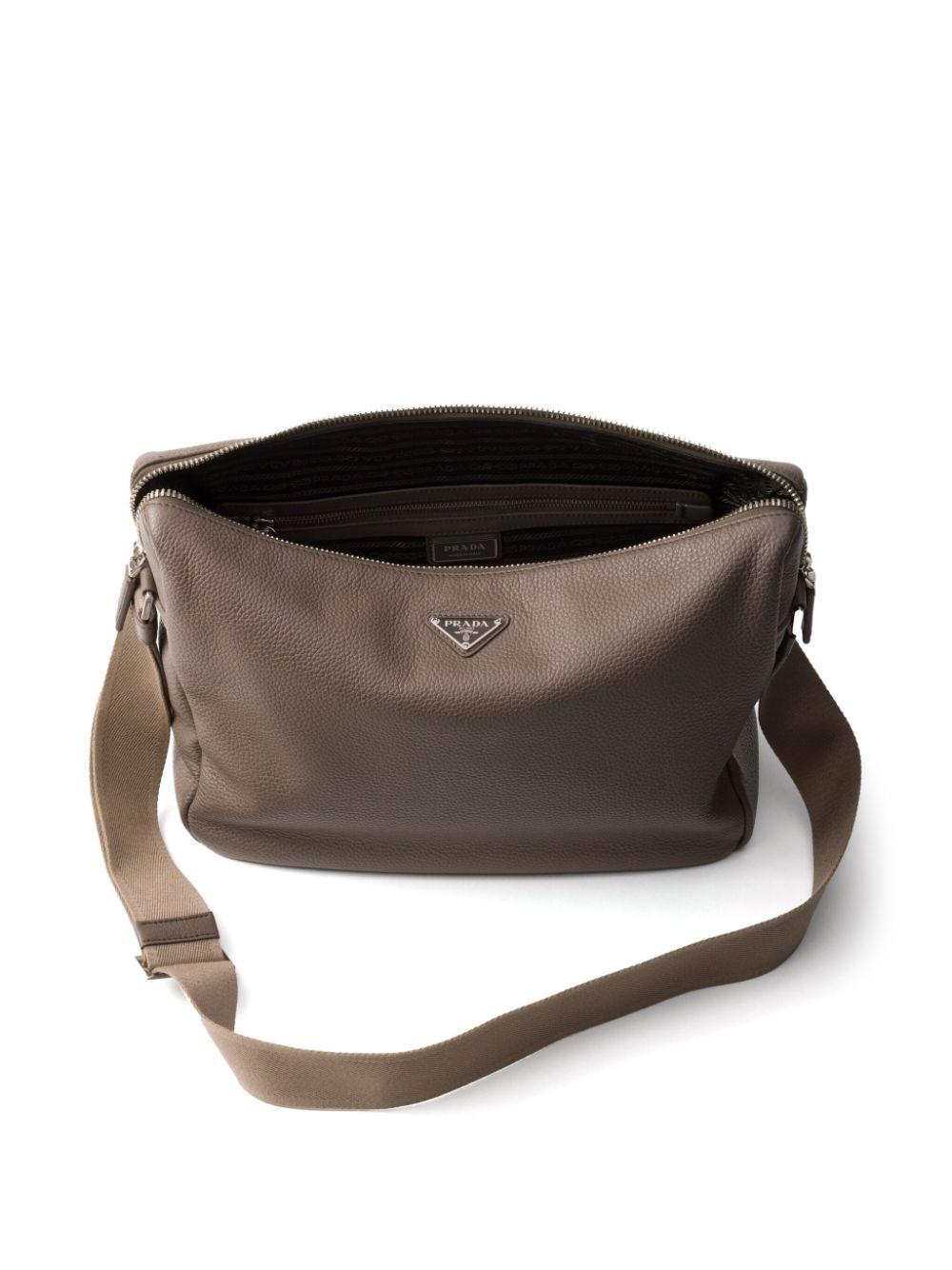 PRADA ブラウン レザー ショルダーバッグ｜バッグ