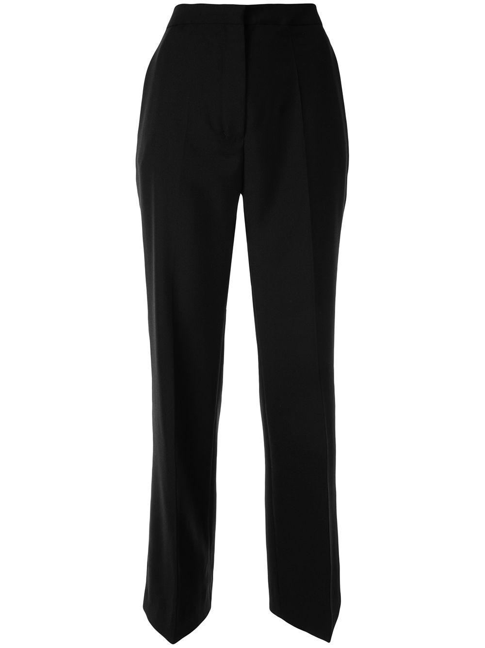Ports 1961 Wool Tailored Flared Trousers in Black - Lyst