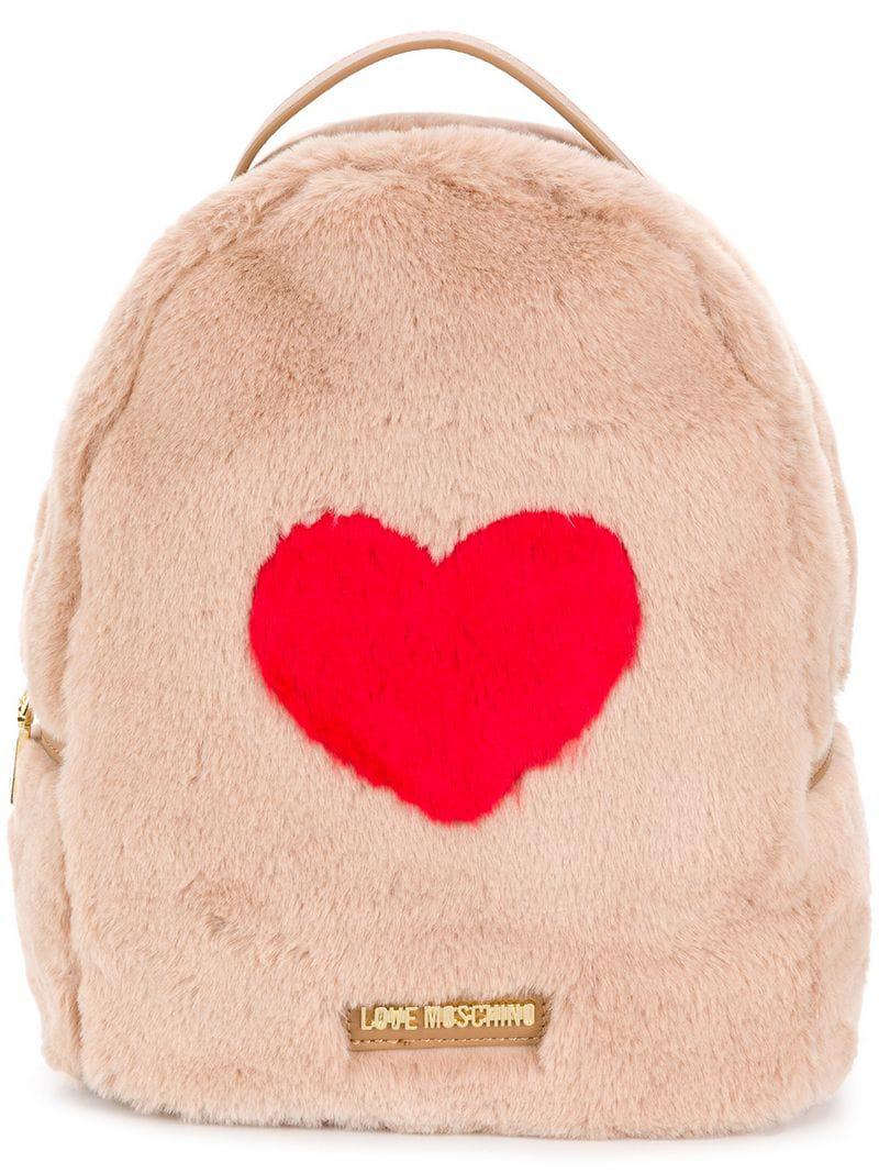love moschino fur bag