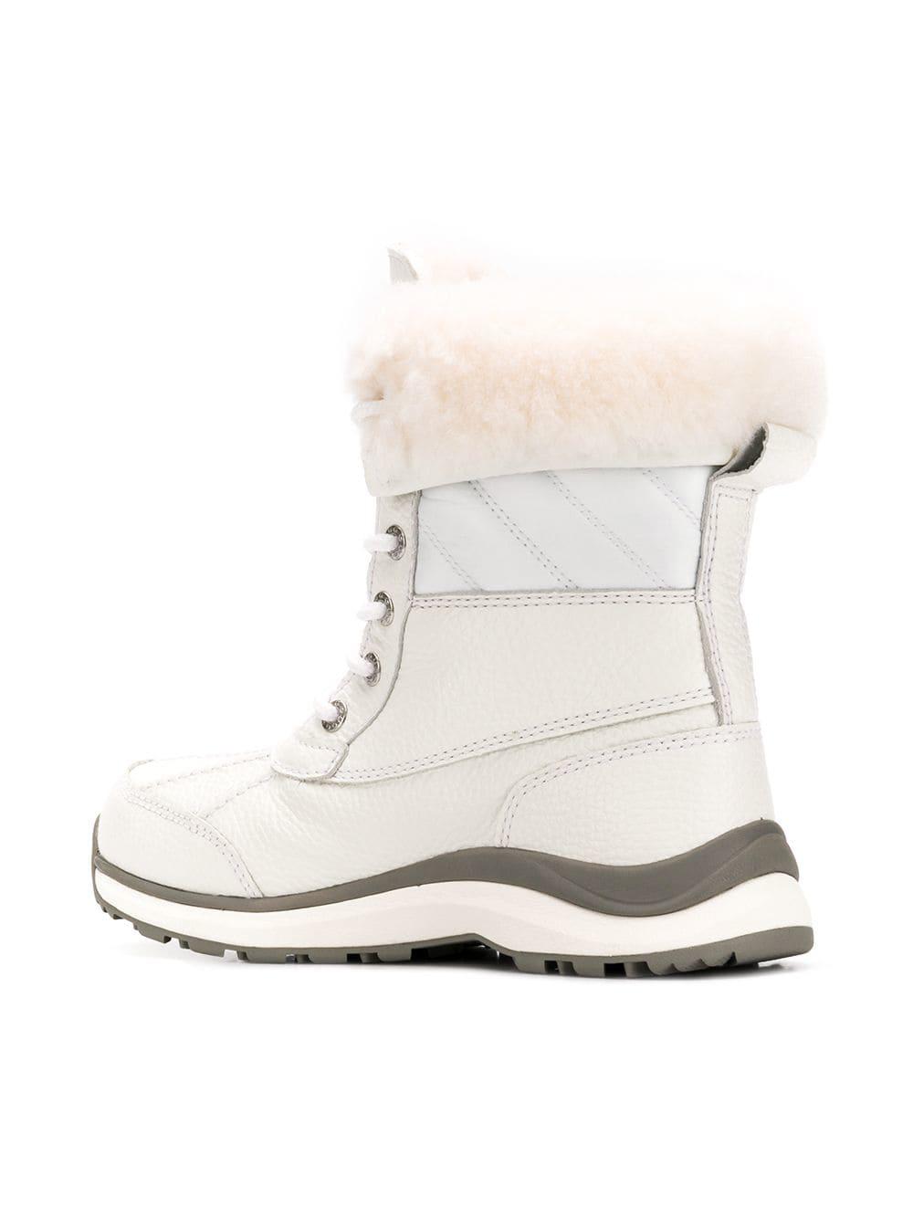 white fur ugg boots