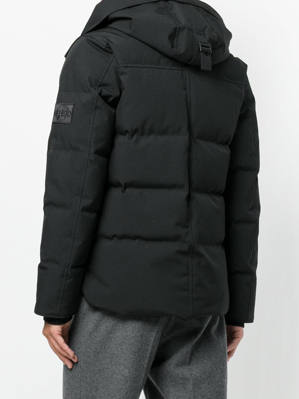 KENZO Synthetic Padded Hooded Coat in 