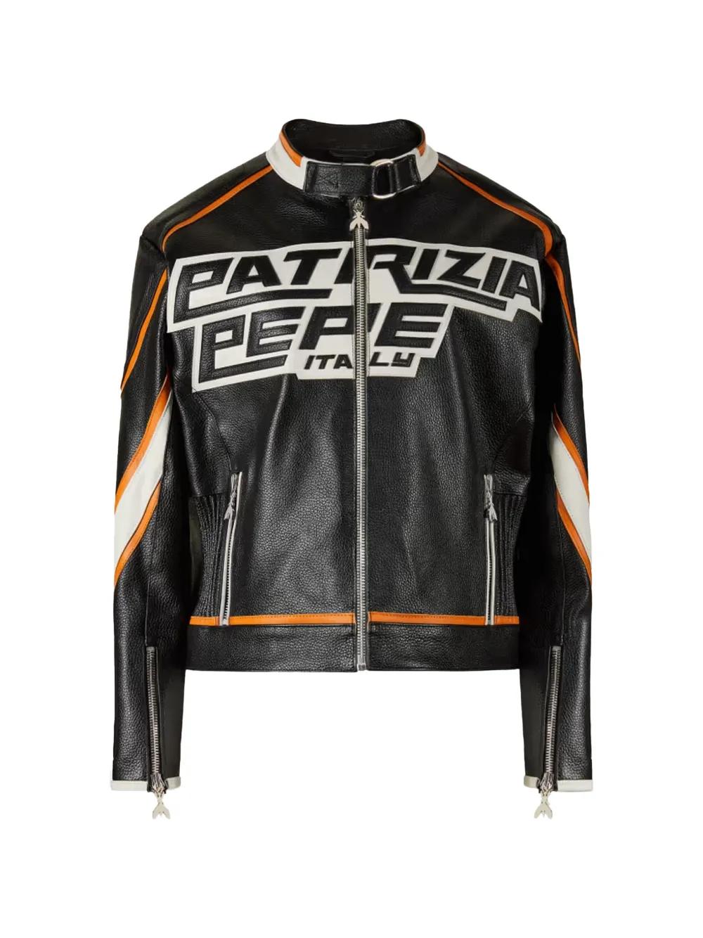 PATRIZIA PEPE 黒いニット ライダース風ジャケット Patrizia Pepe Leather jackets for Women | Online Sale up to 39