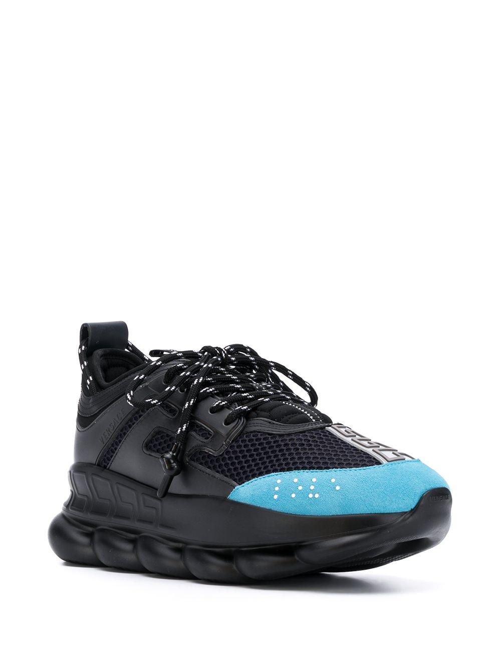 Versace Chunky Lace-up Sneakers in Black (Blue) for Men - Lyst