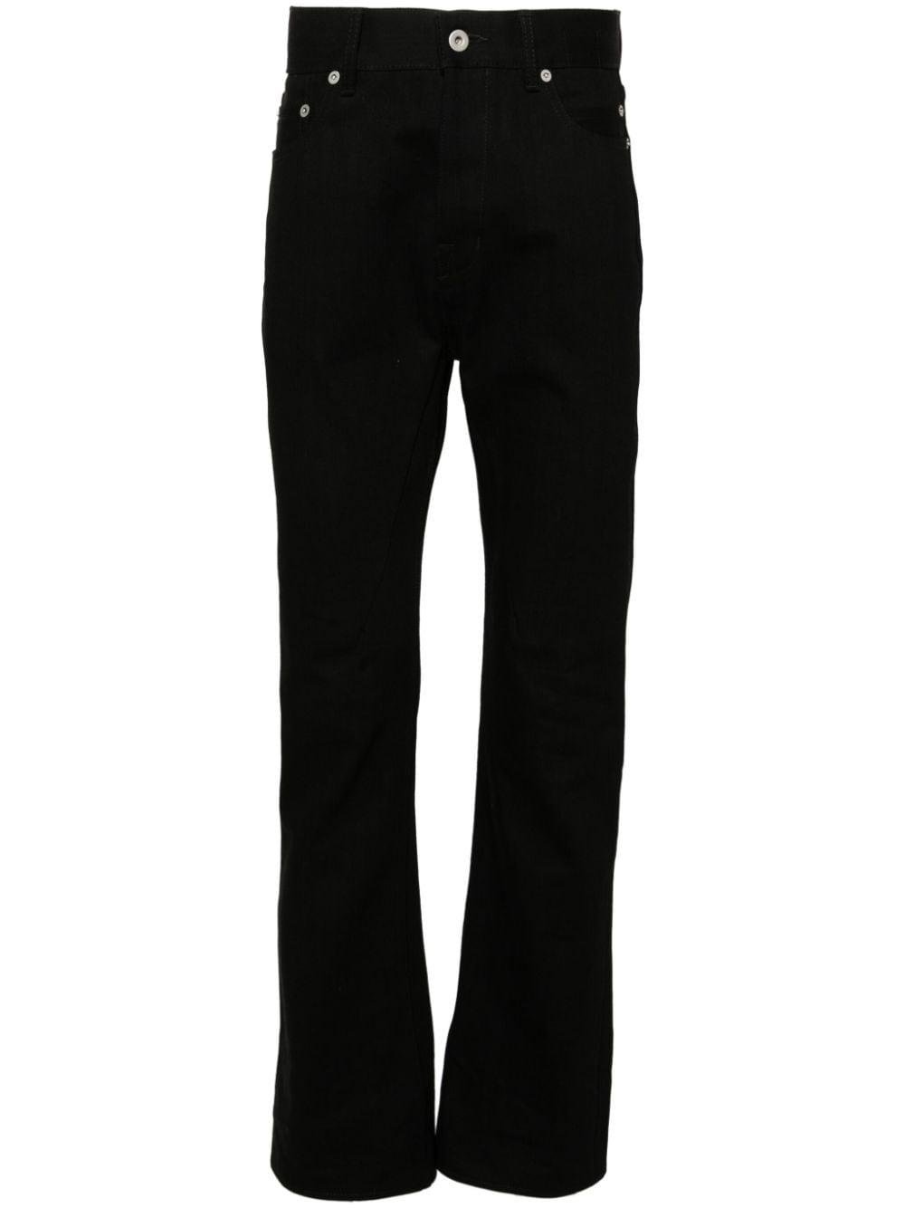 Rick Owens Jim Cut Mid-rise Bootcut Jeans in Black for Men