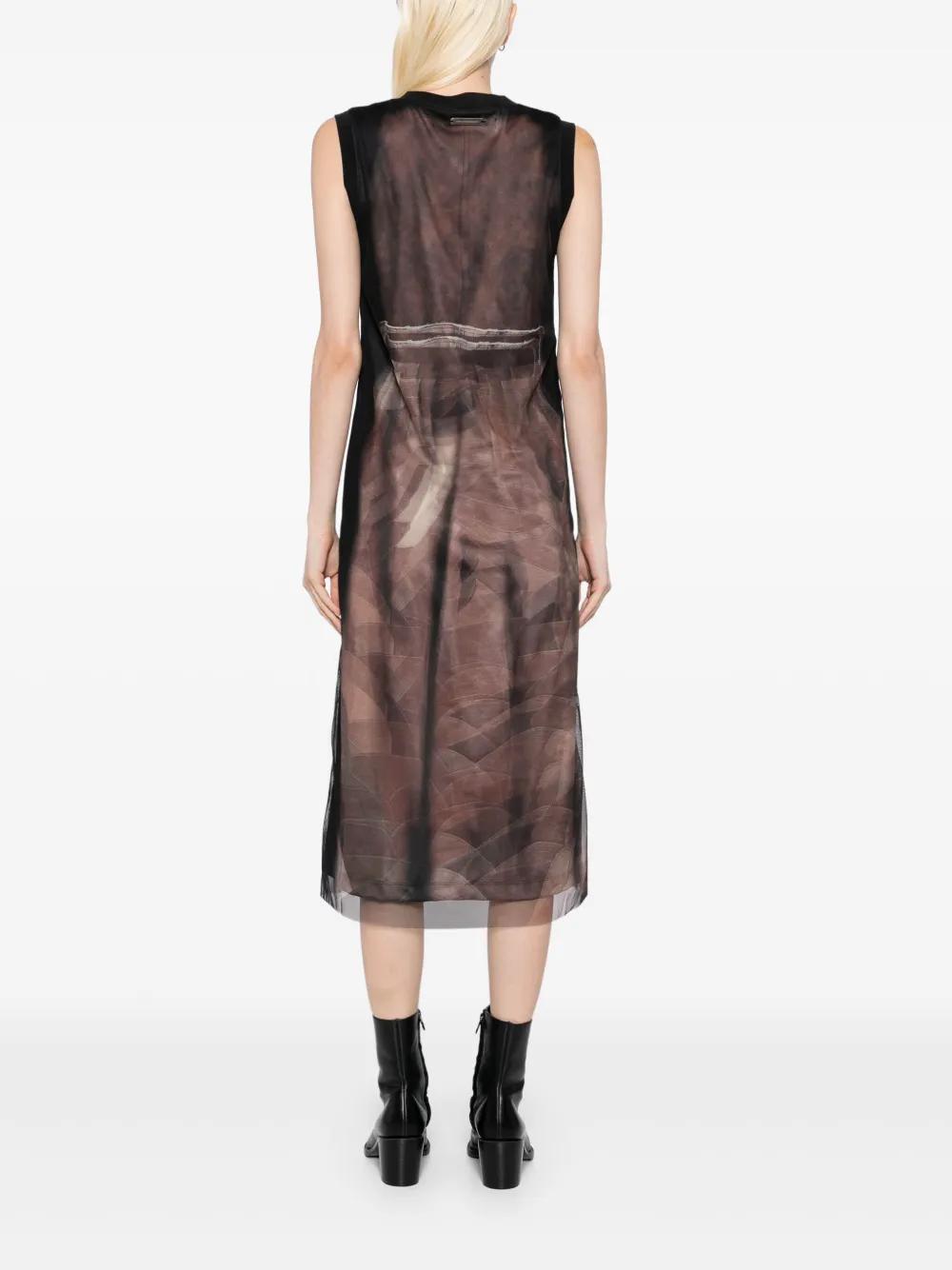 ANDERSSON BELL Lenticular Trench Coat Printed Jersey Dress