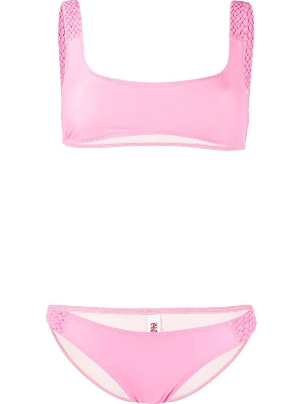 Solid & Striped Braided-detail Bikini in Pink | Lyst
