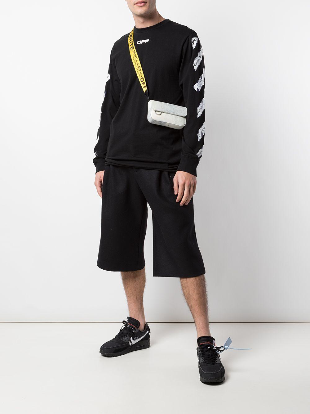 OffWhite c/o Virgil Abloh Cotton Cabin Baggage Tshirt in Black for