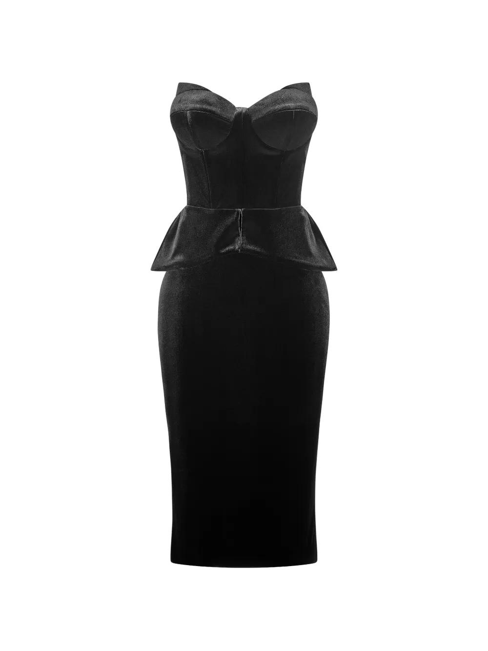 Designer Black Strapless Peplum Dresses for Women - Up to 79% off | Lyst Designer Black Strapless Peplum Dresses for Women - Up to 79% off | Lyst