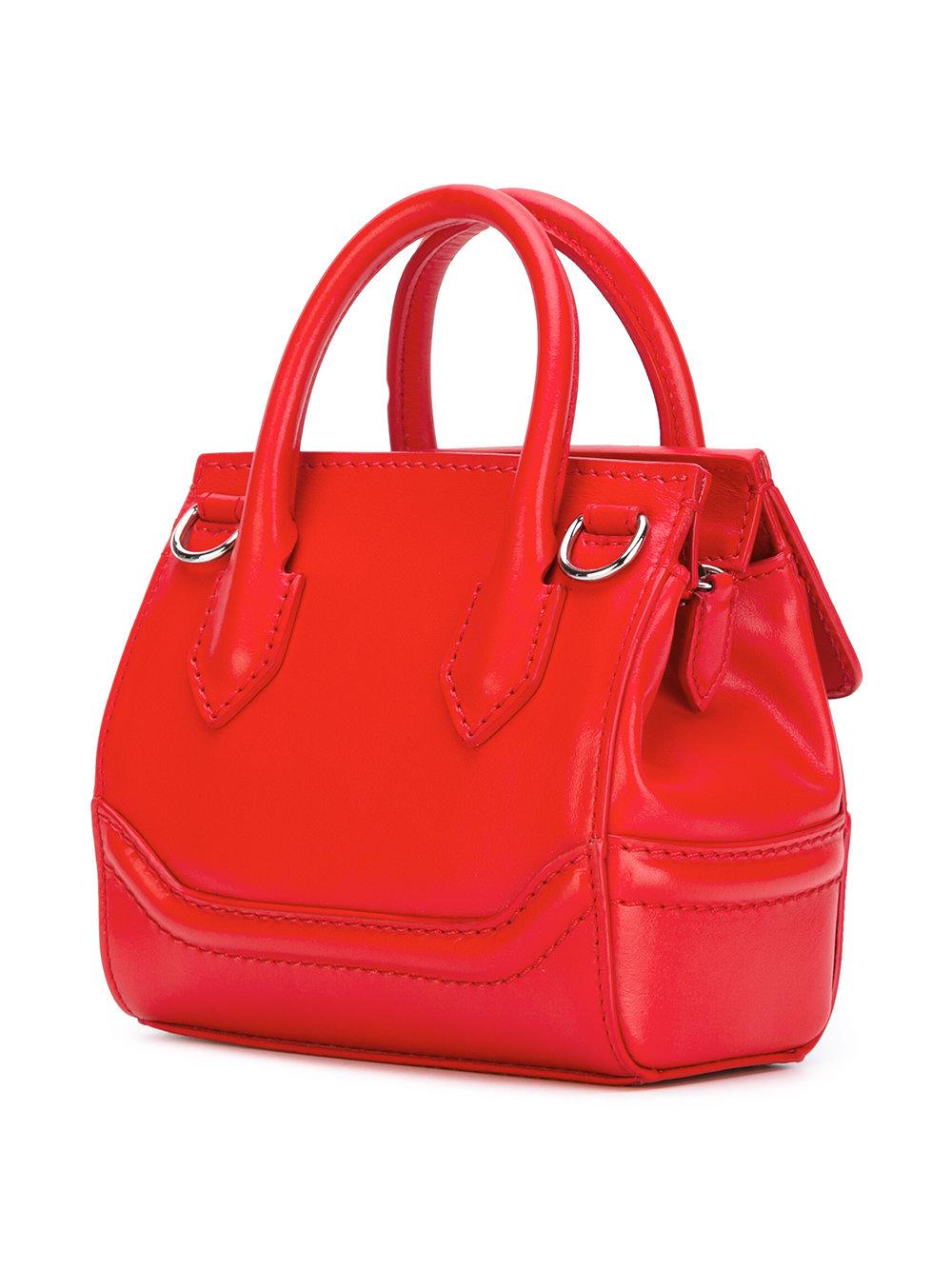 Versace Mini Palazzo Empire Shoulder Bag in Red | Lyst