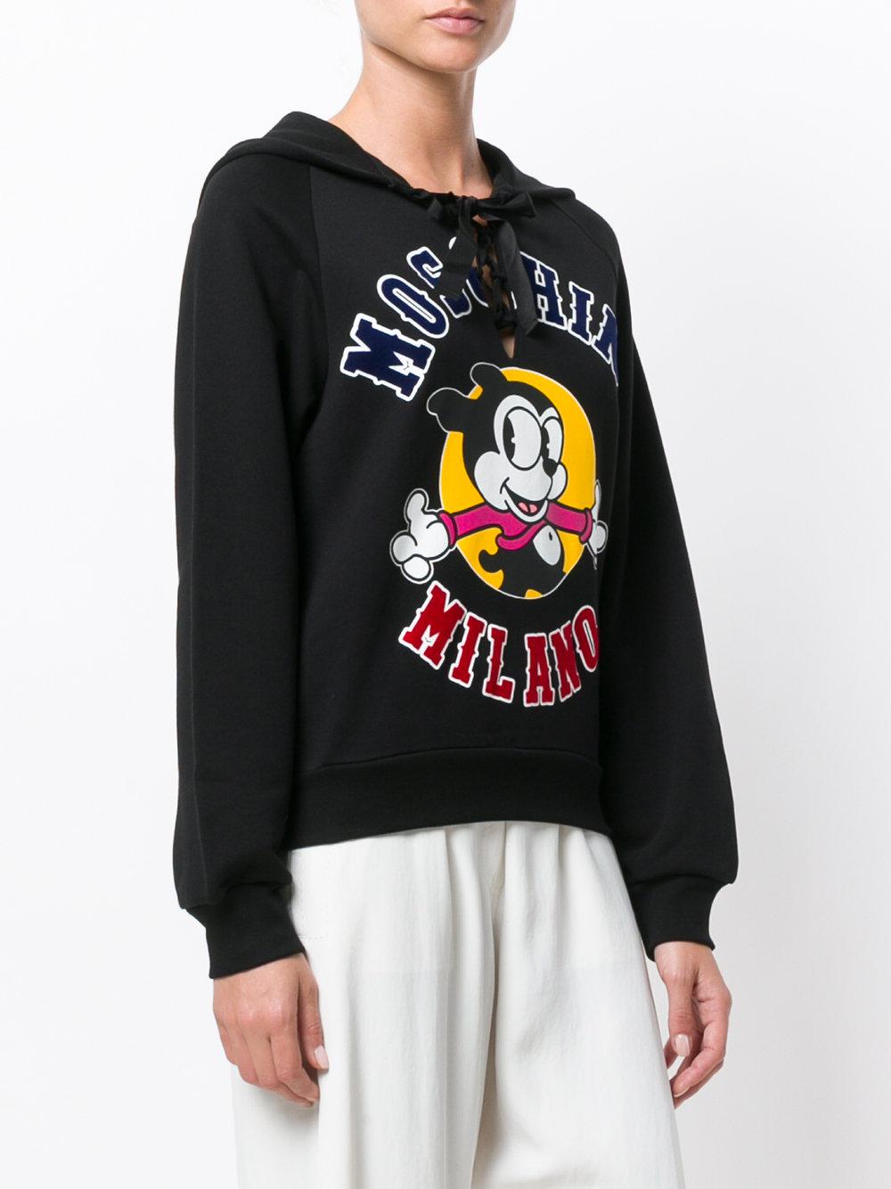 Black milano hoodie Clearance