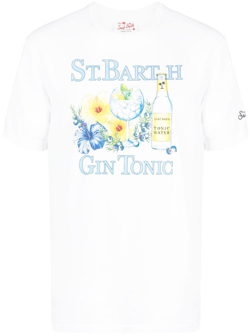 T-shirt Gin Tonic à imprimé graphique Mc2 Saint Barth pour homme en coloris  Blanc | Lyst