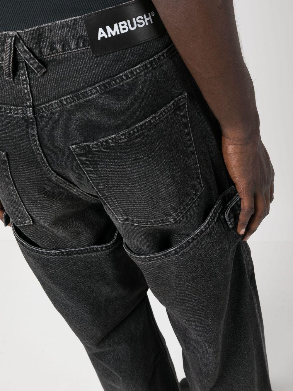 Ambush Straight-leg Panelled Jeans in Black for Men | Lyst