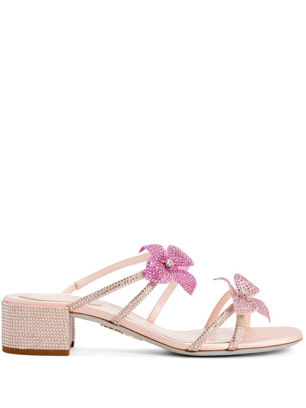 シルクサテン　ミュール シルクサテンミュール