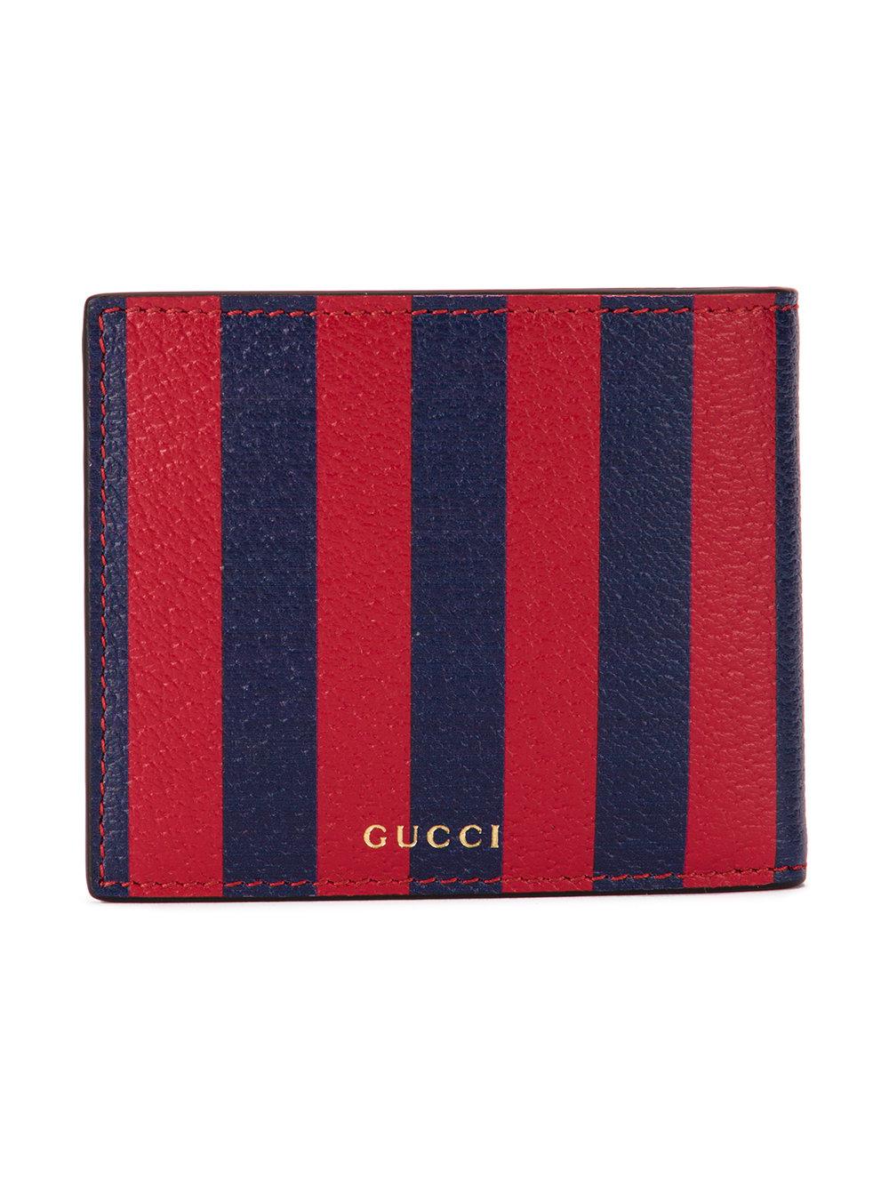 Gucci Kingsnake Print Striped Wallet in Blue for Men Lyst Canada