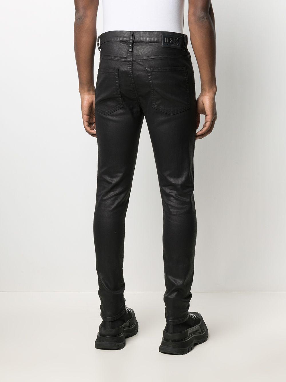 ongeluk Kan worden berekend commentator DIESEL High-shine Skinny-fit Jeans in Black for Men | Lyst