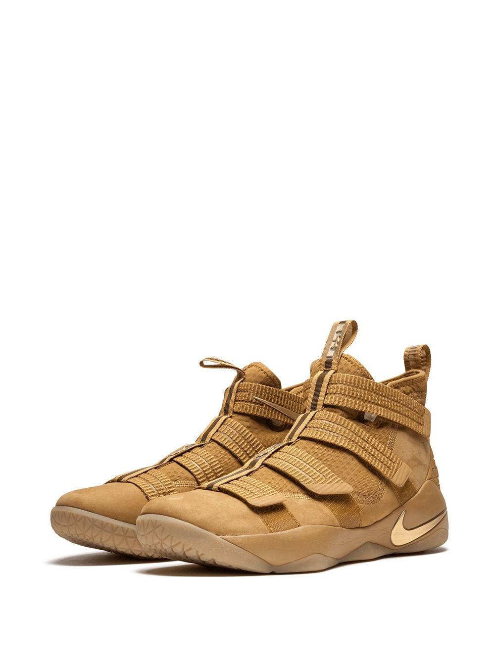 Nike Lebron Soldier 11 Sfg Sneakers in Brown for Men | Lyst