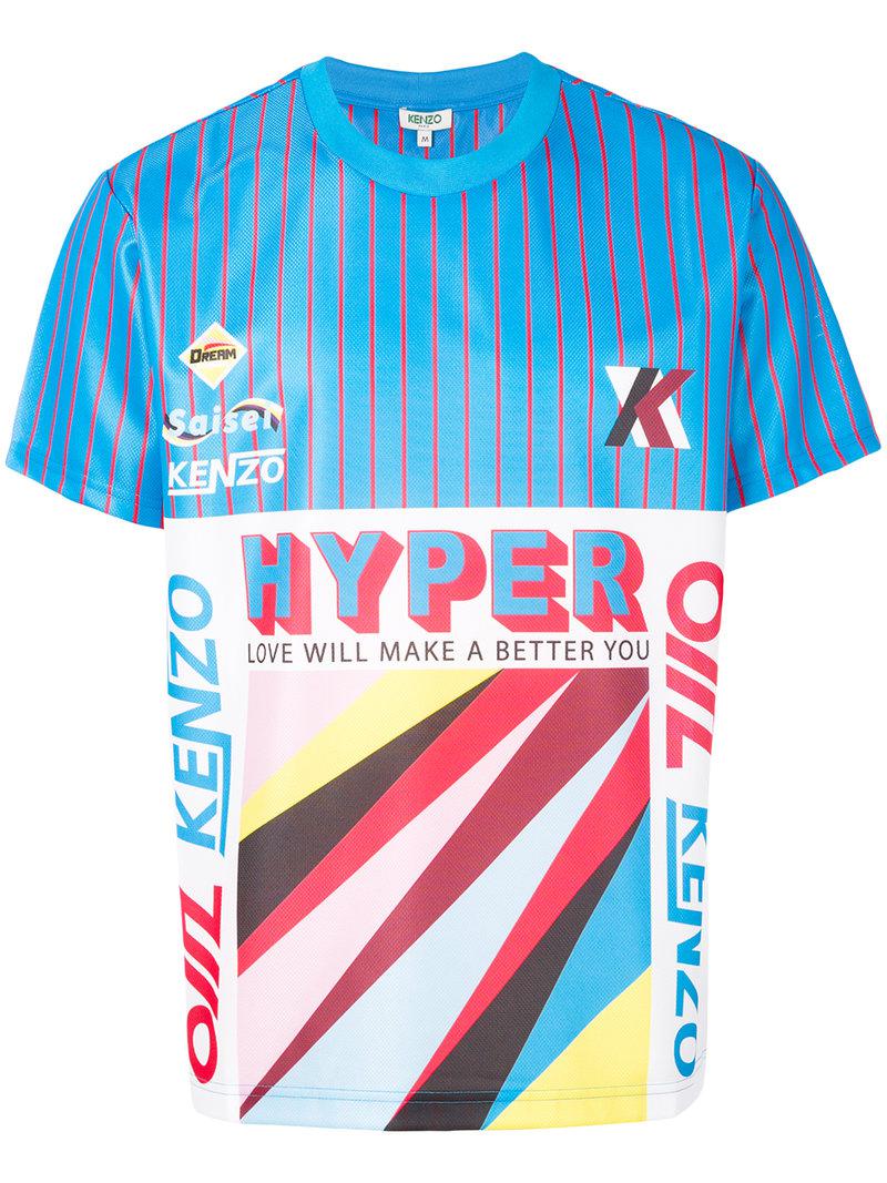 KENZO Hyper T-shirt in Blue for Men - Lyst