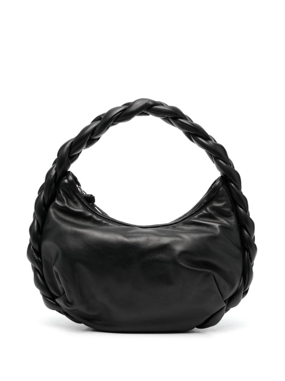 Hereu Espiga Leather Shoulder Bag in Black | Lyst