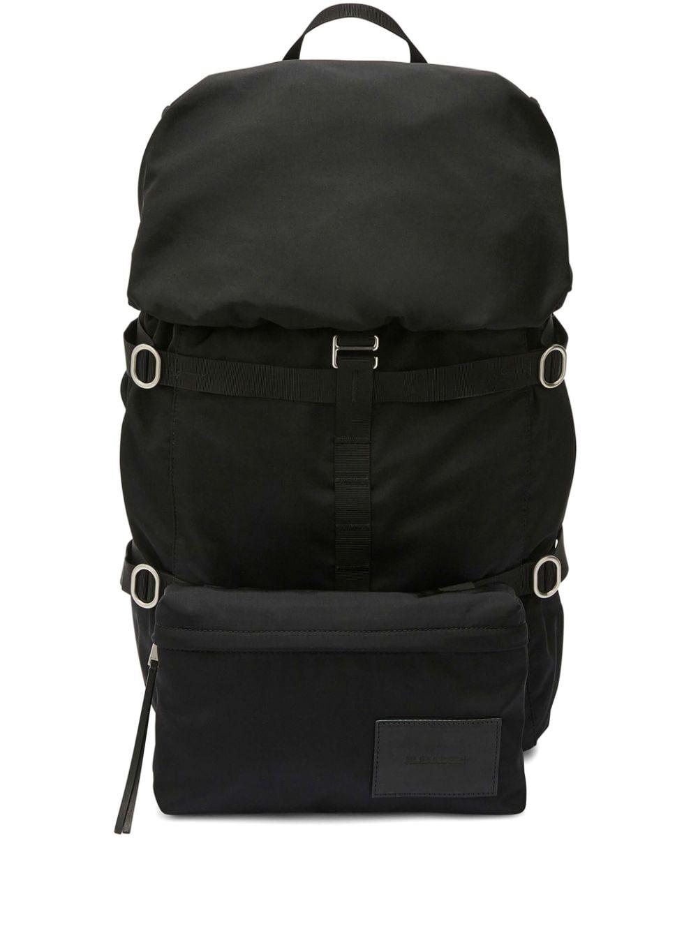 Jil Sander Outdoor Strap Detail Backpack in Black for Men Lyst