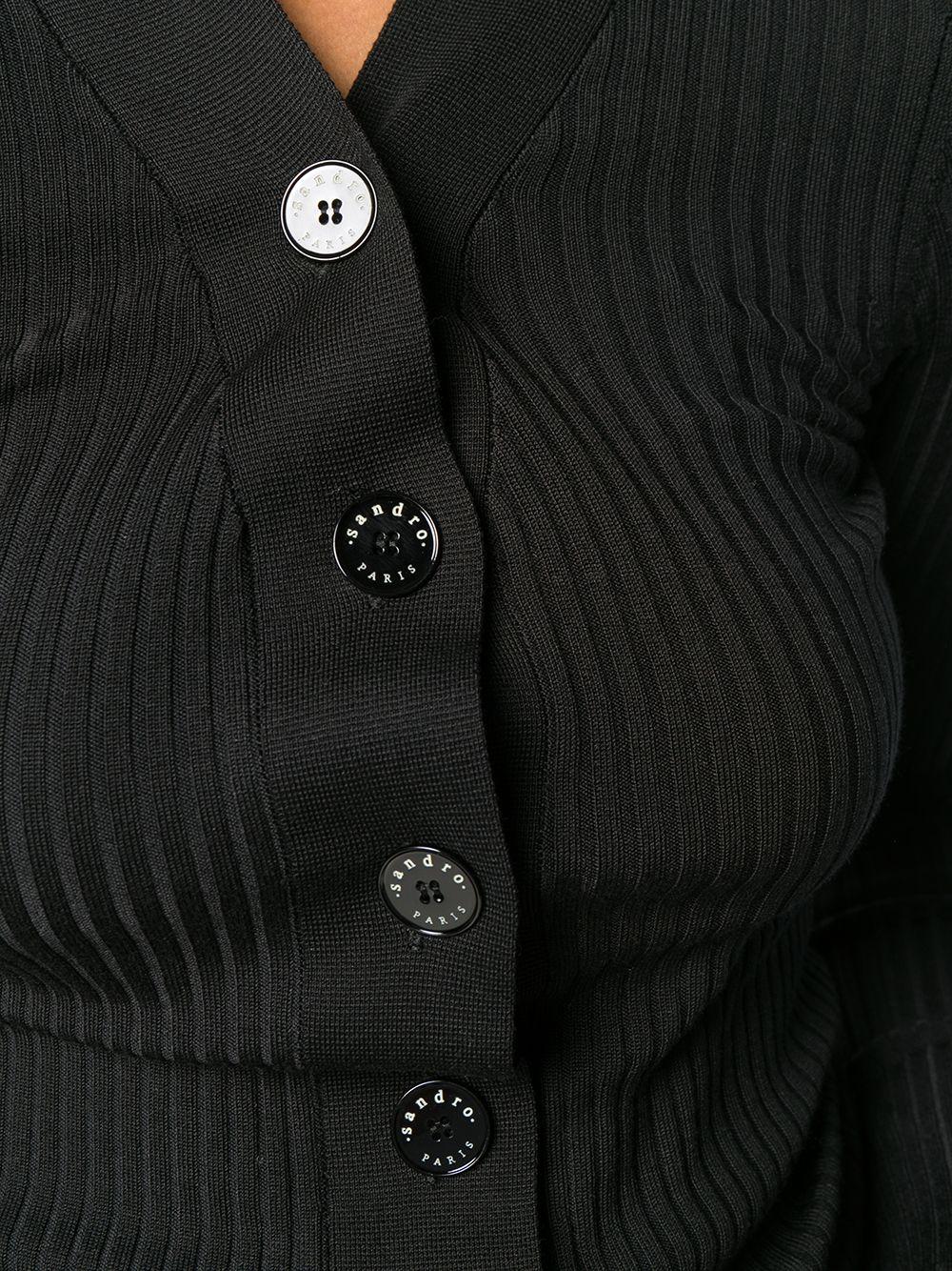 Sandro Silk Gabrielle Ribbed-knit 