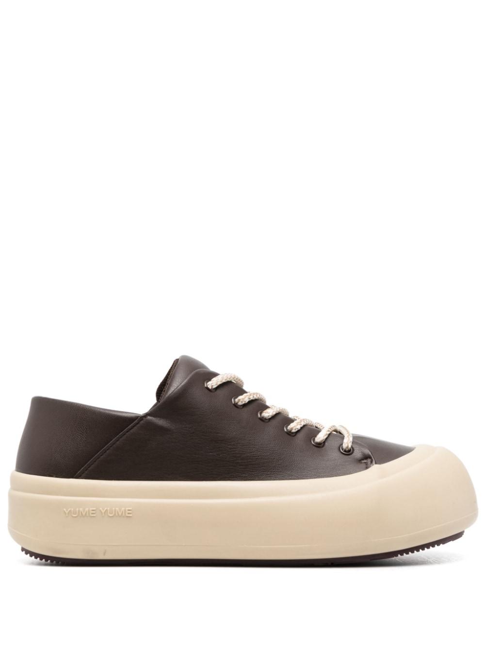 Yume Yume Goofy Flatform Trainers in Brown for Men | Lyst