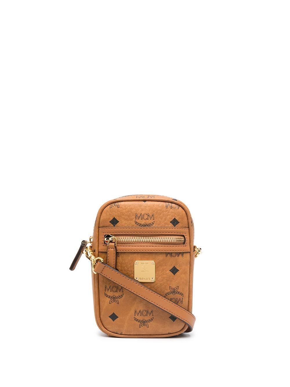 Leather satchel MCM Brown in Leather - 25109564