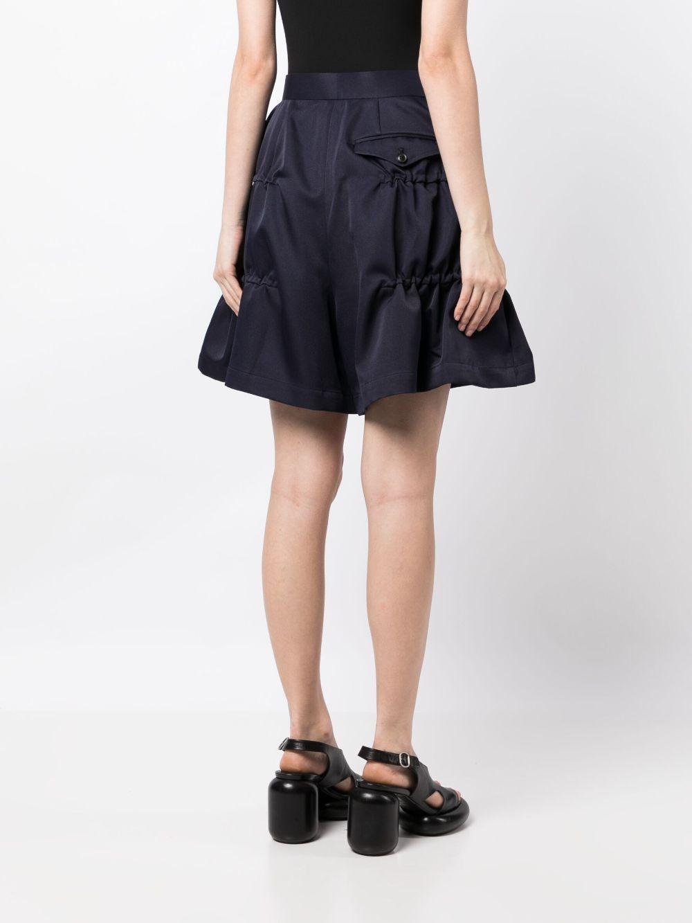 Toga Ruched Wide-leg Shorts in Blue | Lyst Canada