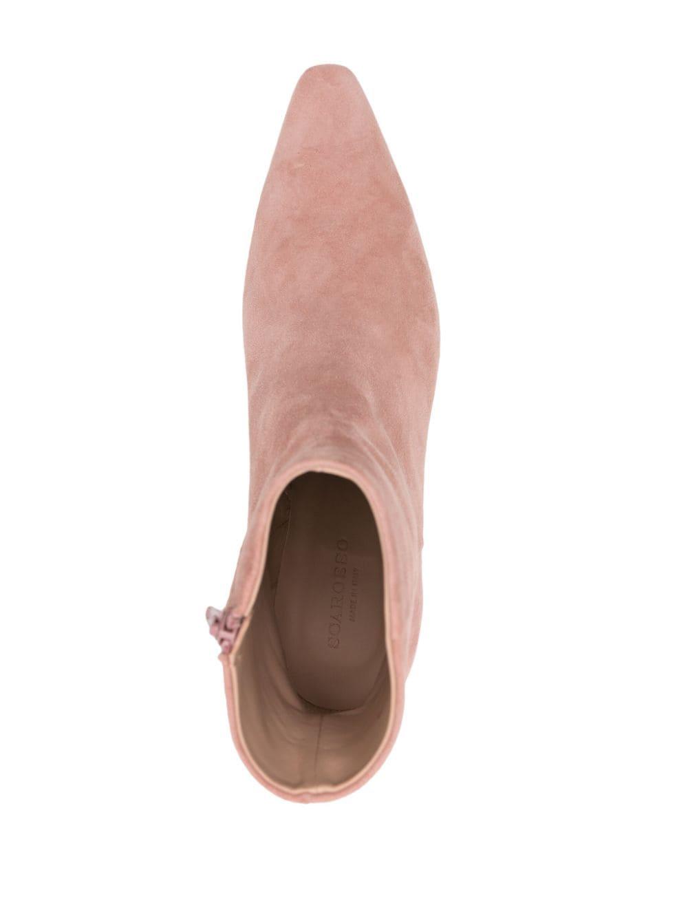 Light pink 2025 suede boots
