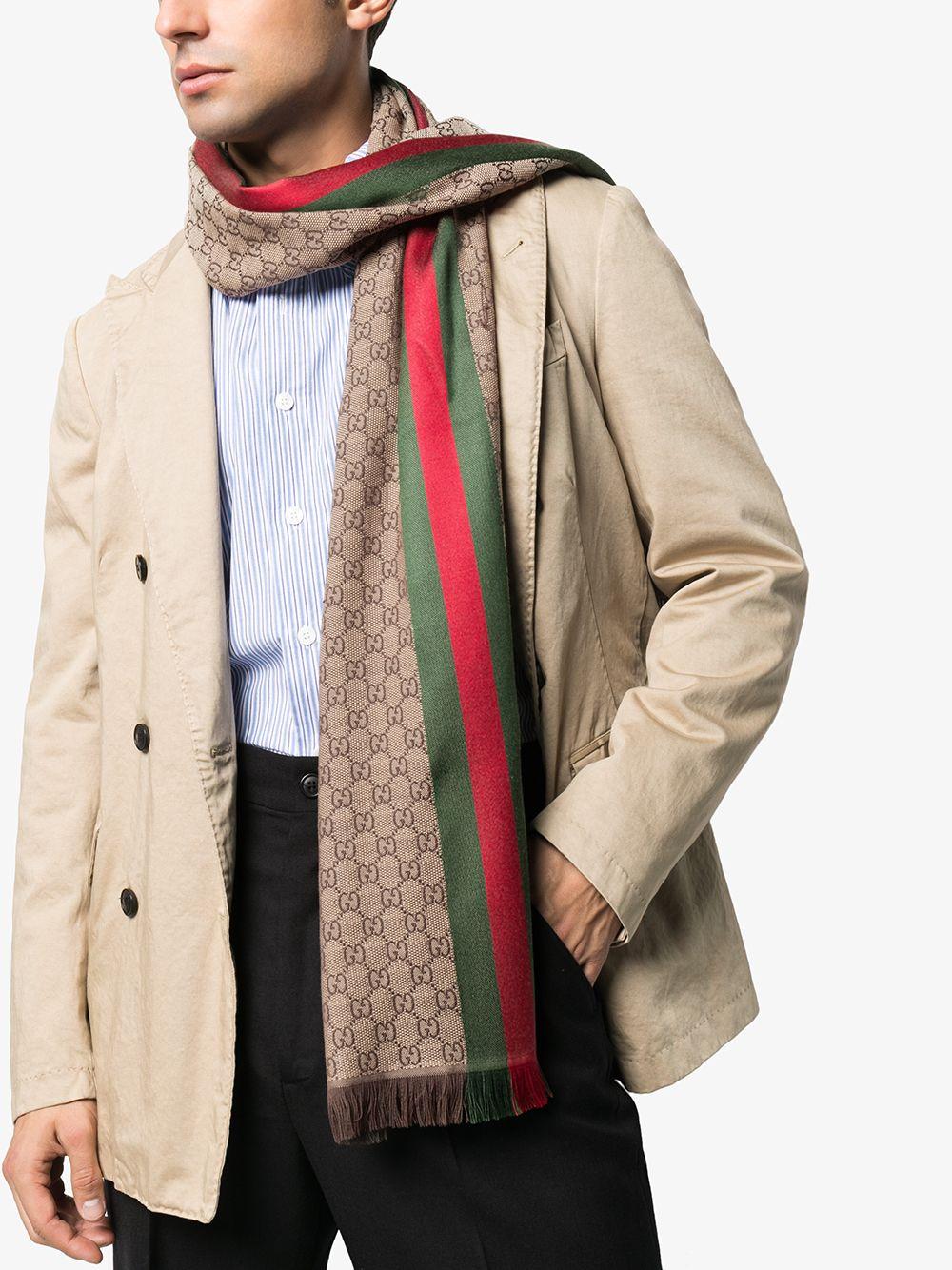 Gucci Web Snake Scarf for Men's 2016 Collection 