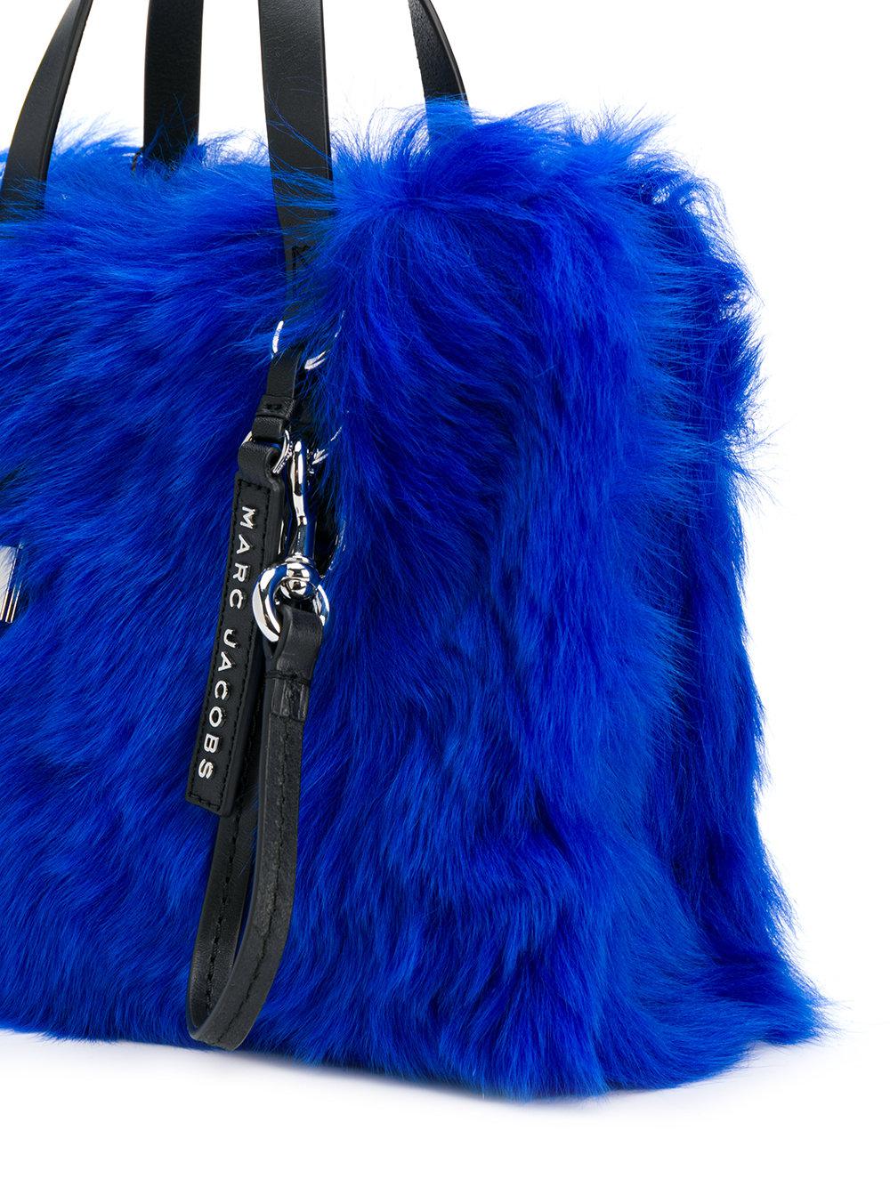 Marc Jacobs The Fur Mini Grind Tote in Blue | Lyst