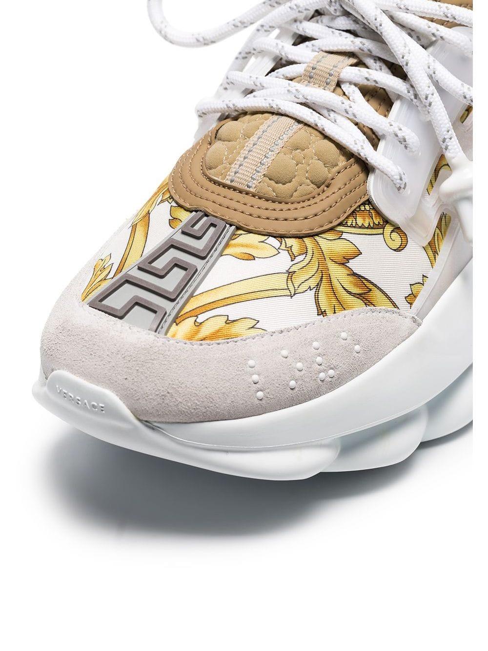 Versace chain shop reaction sneakers white