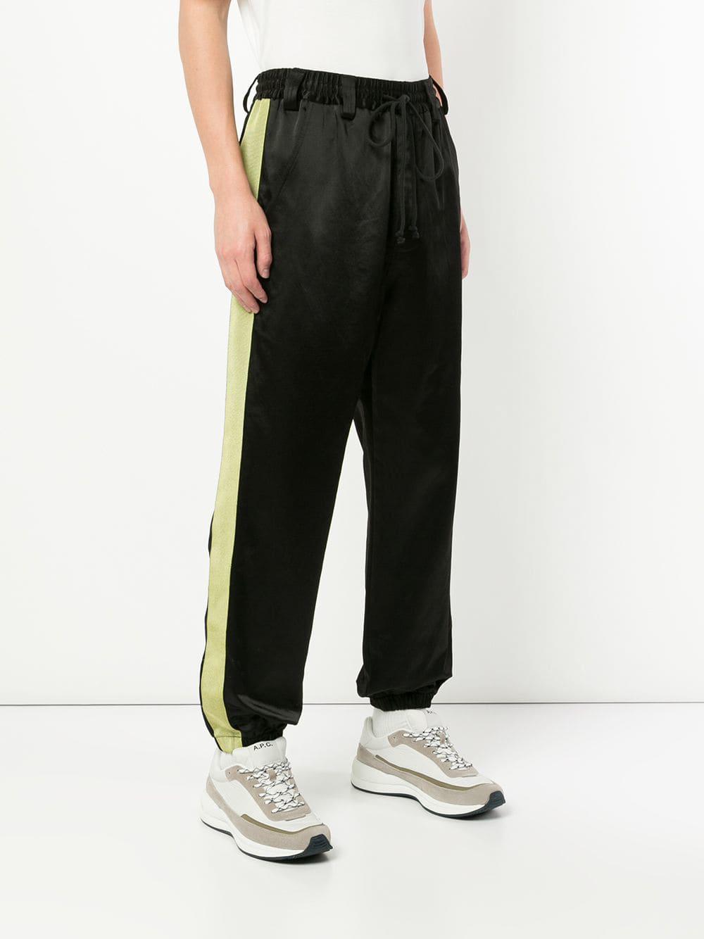Song For The Mute Cotton Tailored Track Pants in Black for Men - Lyst