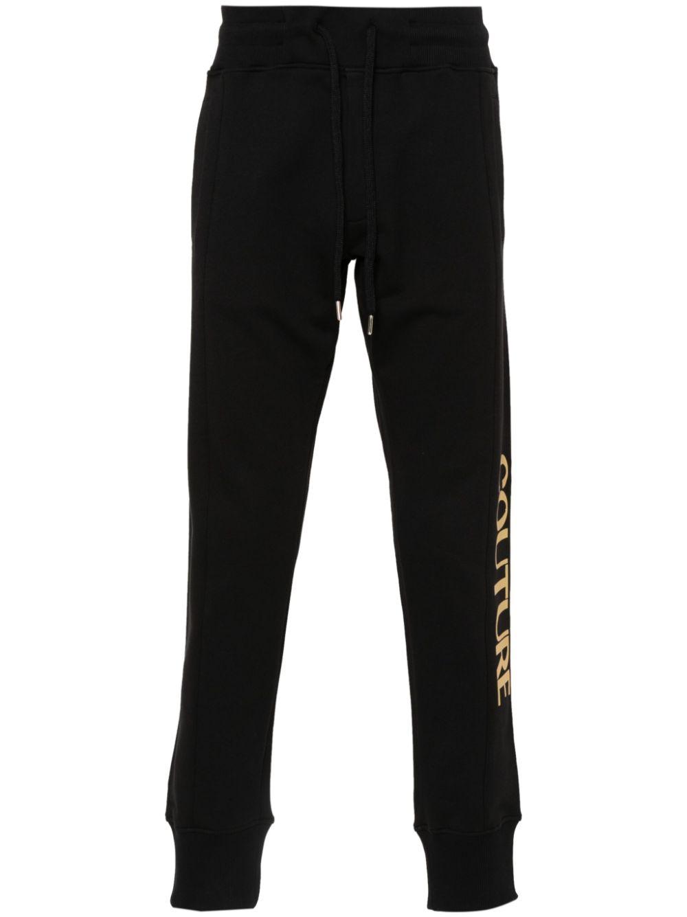 Versace Jeans Couture メンズ ブラック トラックパンツ アクティブ 