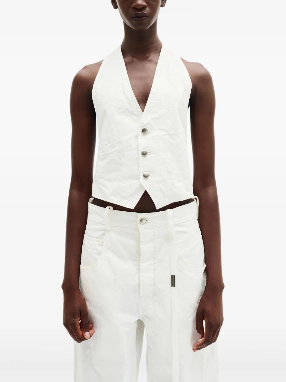Ann Demeulemeester 　ジレ　ベスト アンドゥムルメステール ロングジレ ベスト（ann demeulemeester
