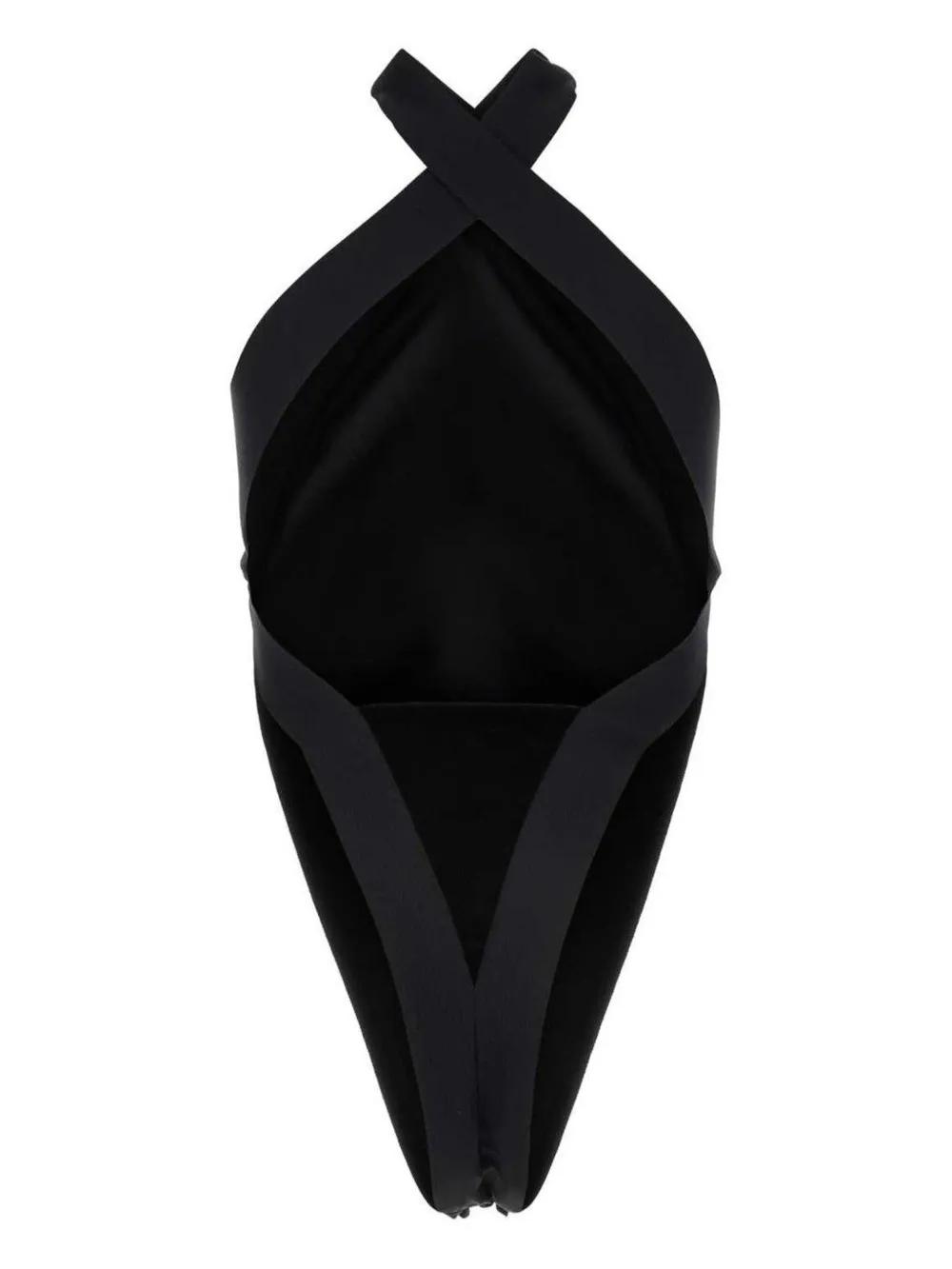 インナー・ルームウェアその他 Saint Laurent Black Velvet Bodysuit Women's Saint Laurent Bodysuits | Lyst